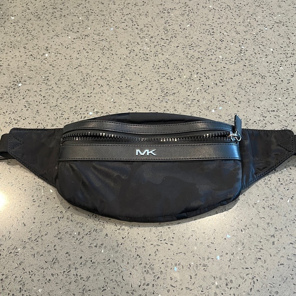 Michael Kors black muted camouflage